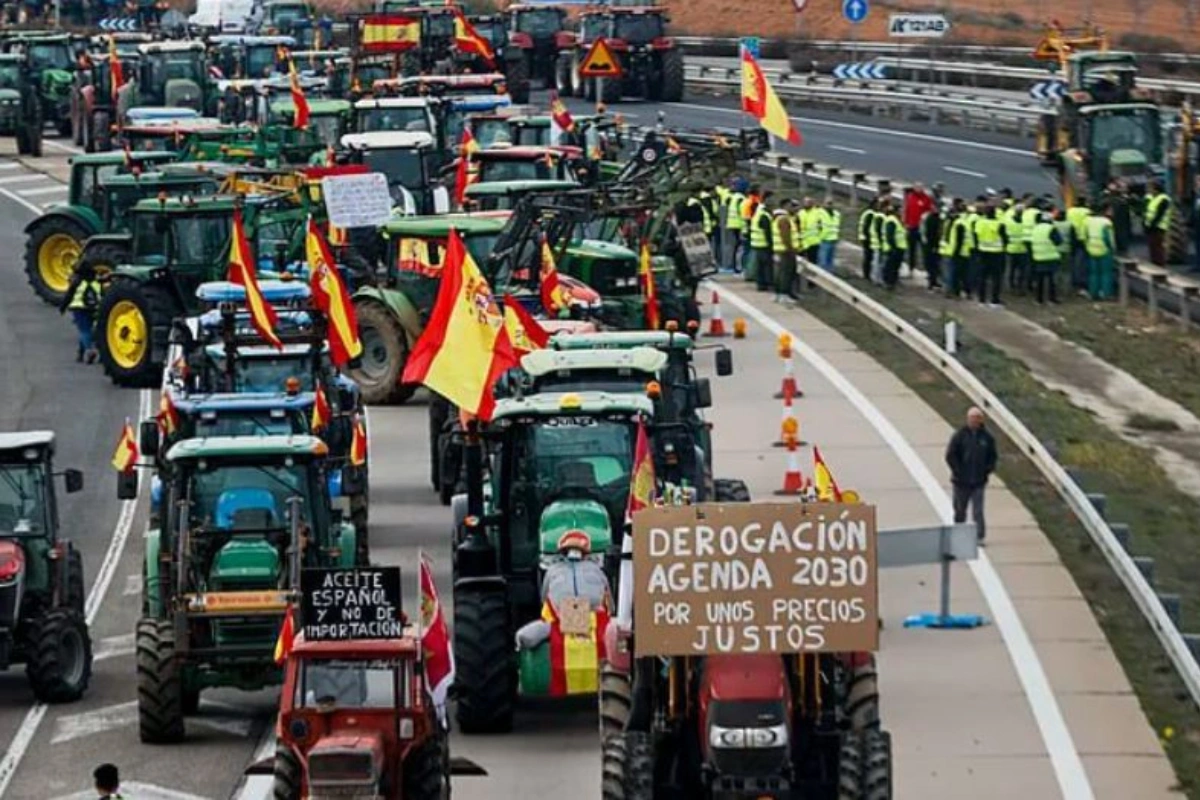 Протесты фермеров добрались до Испании - ФОТО/ВИДЕО